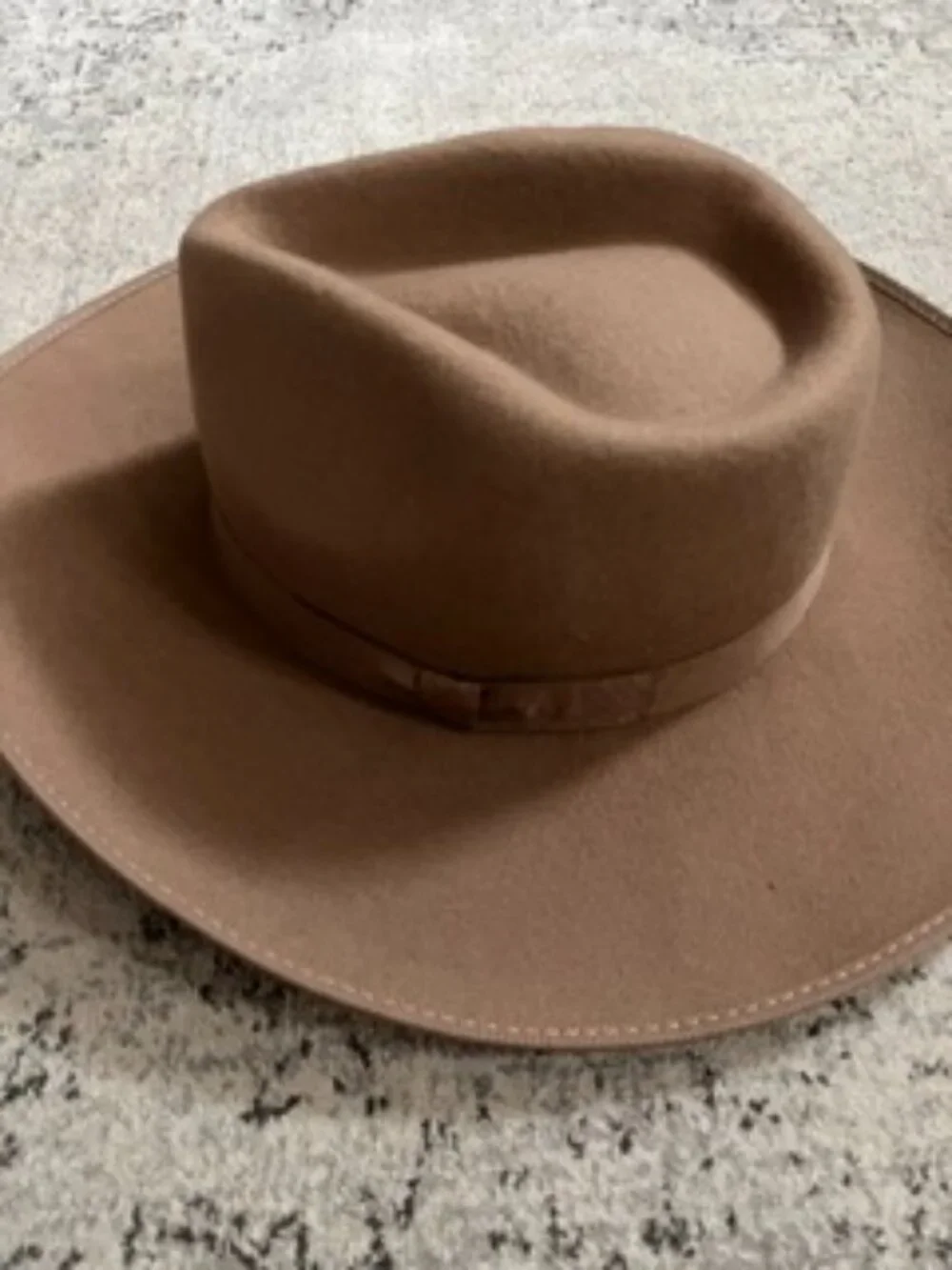 NWOT Olive & Pique 100% Wool Felt Brown Hat